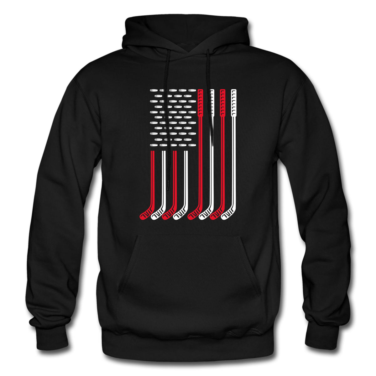Ice Hockey Hoodie USA Flag Hockey Flag Hoodie Hockey Gift USA Hockey Sports Sweatshirt Gift for Hockey Fan Athlete Gift OH1576 Hoodie – Warm & Stylish · Perfect For Daily Wear