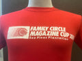 Vintage 8039s Family Circle Magazine Cup XIV Red T Shirt Size S Graphic Tee – Feel-Good Design · High-Quality Print