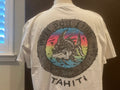 Vintage 9039s Bull Dog Fish Tahiti White T Shirt Size XL Graphic Tee – Feel-Good Design · High-Quality Print