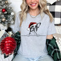Xmas Tshirt Boston Terrier Dog Christmas T Shirt Santa Hat Design Xmas TShirt Holiday Season Shirt For Men Women Kids Graphic Tee – Feel-Good Design · High-Quality Print