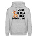 Donkey Hoodie Donkey Gift Animal Hoodie Animal Gift Farm Hoodie Farm Gift Donkey Lover Gift for Farmer Equestrian Gift OH2130 Hoodie – Bold Style · Must-Have Style