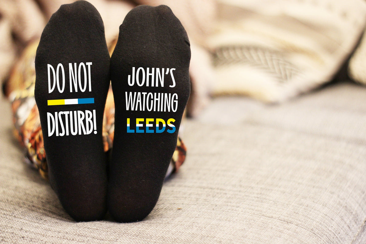 Do Not Disturb Leeds Name Socks Personalised Printed and Personalised Birthday Gift Christmas Gift Graphic Tee – Feel-Good Design · Top Pick For Any Outfit