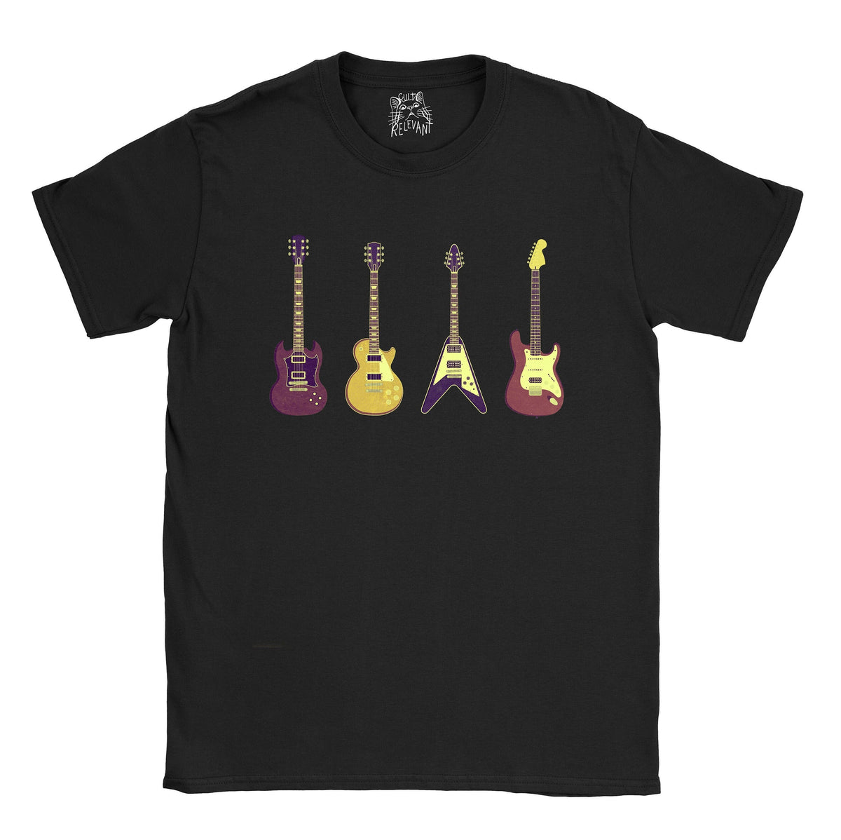 Iconic Guitar T Shirt Guitarist Musician Gift Mens Music Present Musician Present Musician t shirt Guitar Theme Gift Graphic Tee – Feel-Good Design · Great Gift For Fans