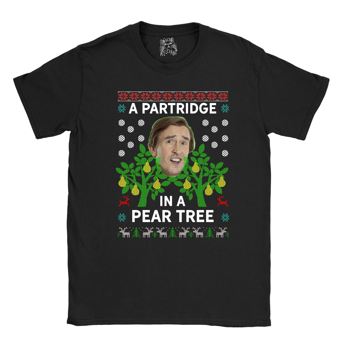 Alan Partridge A Partridge In A Pear Tree Christmas T Shirt Funny Xmas Tee Eco Graphic Tee – Cozy Vibes · Must-Have Style