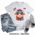 Highland Cow 4th of July Shirt Patriotic Cow Shirt Independence Day Shirt USA Flag Tshirt American Flag Shirt 4th of July Cow Graphic Tee – Fan Favorite · Great Gift For Fans