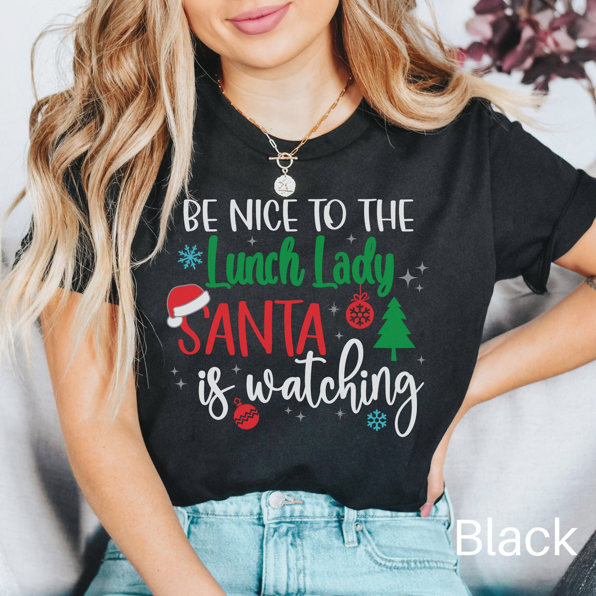 Lunch Lady Christmas Shirt Xmas Lunch Lady Crew Shirt Cafeteria Worker Shirt Lunch Lady Gift School Staff Shirt Cafeteria Crew Shirt Graphic Tee – Easygoing Wear · Great Gift For Fans