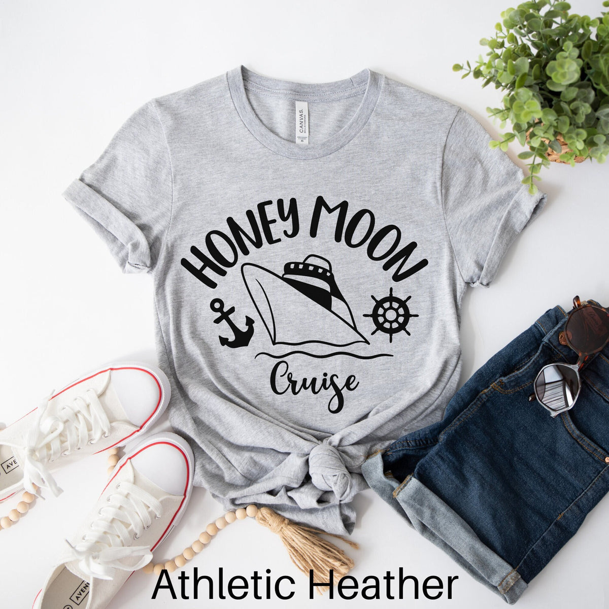 Honeymoon Cruise Shirt Honeymoon Shirt Cruise Shirt Honeymoon Gifts Couples Cruise Shirt Husband and Wife Cruise Vacation Cruise Gifts Graphic Tee – Cozy Vibes · High-Quality Print