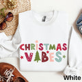 Christmas Vibes Sweater Santa Sweater Retro Christmas Shirt Holiday Sweatshirt Crewneck Holiday Sweatshirt Cute Christmas Shirt Sweatshirt – Cozy Vibes · Great Gift For Fans