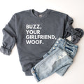 Buzz Your Girlfriend Woof Shirt Home Alone Sweatshirt Buzz Your Girlfriend Funny Christmas Sweatshirt Funny Holiday Shirt Sweatshirt – Easygoing Wear · Must-Have Style