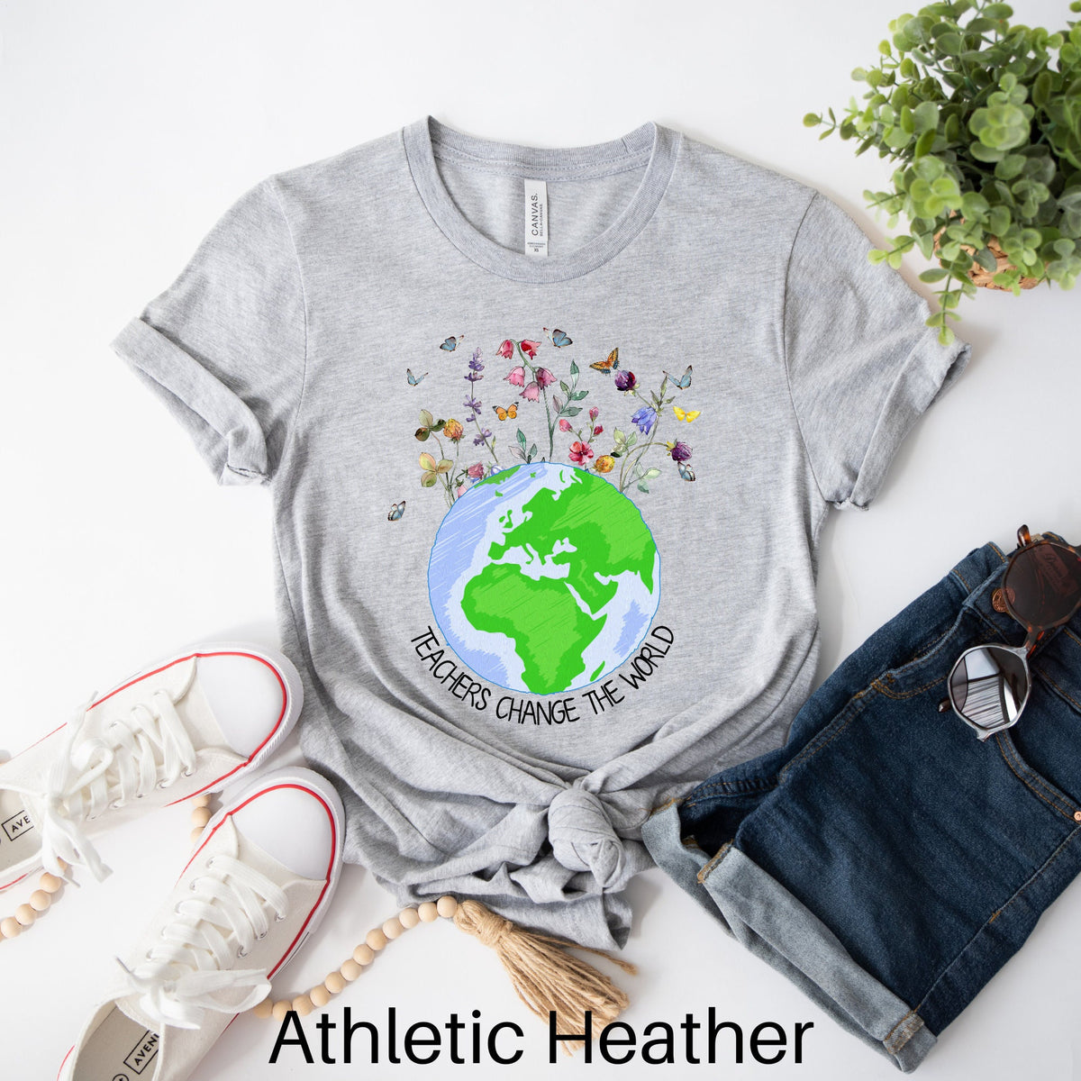 Teachers Change the World Shirt Teacher Shirt Back To School Shirt Teacher Gift Teacher Appreciation Gift School Shirt Teacher Tshirt Graphic Tee – Warm & Stylish · Perfect For Daily Wear