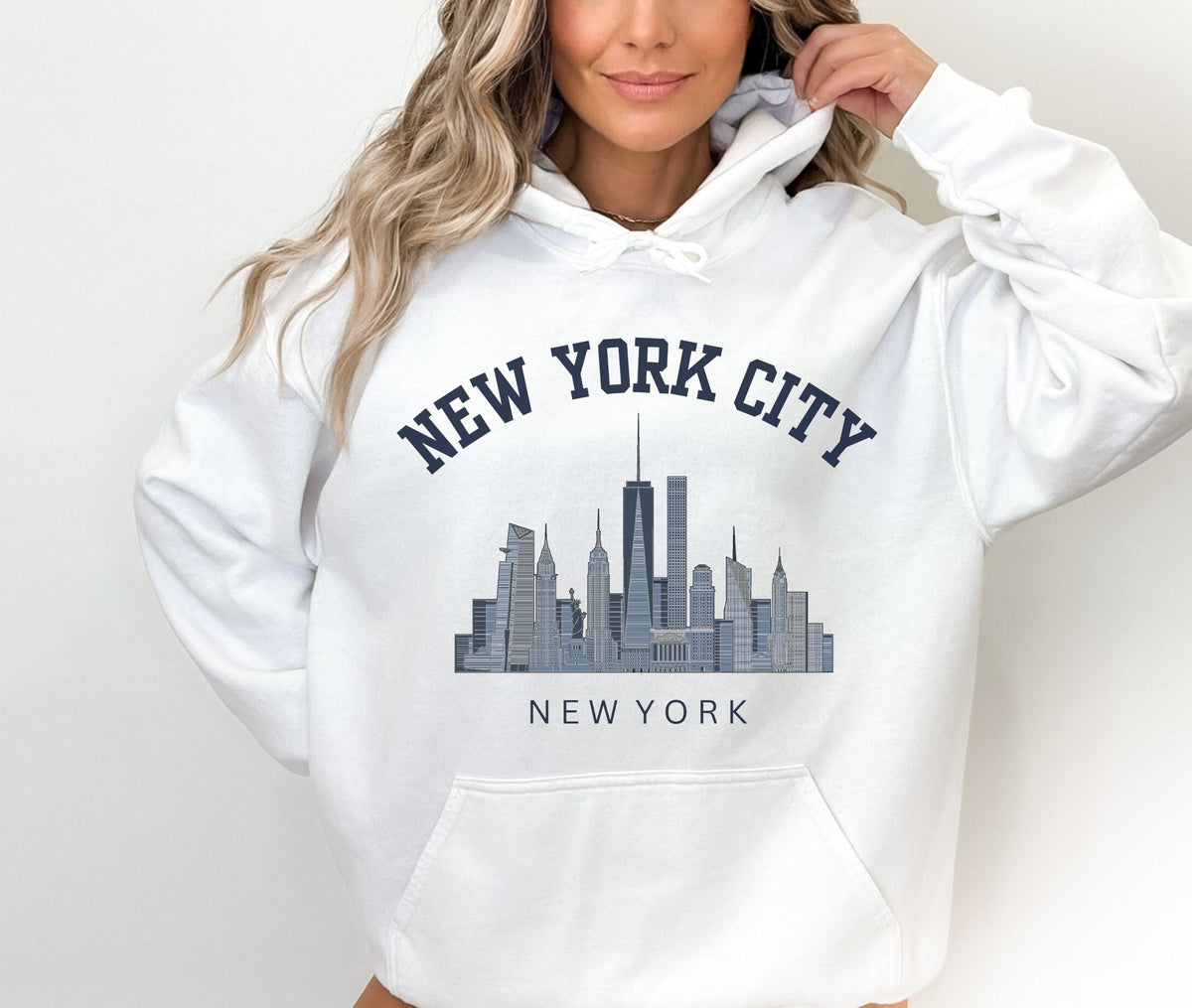 Unisex New York City Hooded Sweatshirt Hoodie Womens NYC Gift Skyline Pullover Hoodie – Bold Style · Great Gift For Fans