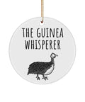 Guinea Fowl Ornament Guinea Hen Lover Gift The Guinea Whisperer Ceramic Ornament with Gold Ribbon Graphic Tee – Premium Graphic · Great Gift For Fans
