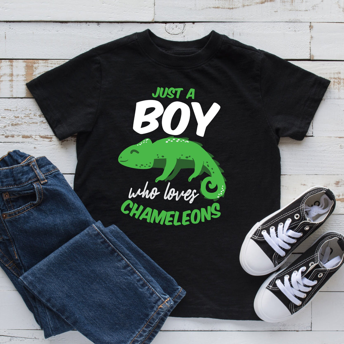 Boy Who Loves Chameleons Kids Tee Toddler Shirt Kids Hoodie Chameleon Lover Design Hoodie – Premium Graphic · High-Quality Print