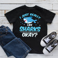 I Just Really Like Sharks Kids Tee Toddler Shirt Kids Hoodie Shark Lover Ocean Design Hoodie – Feel-Good Design · Perfect For Daily Wear