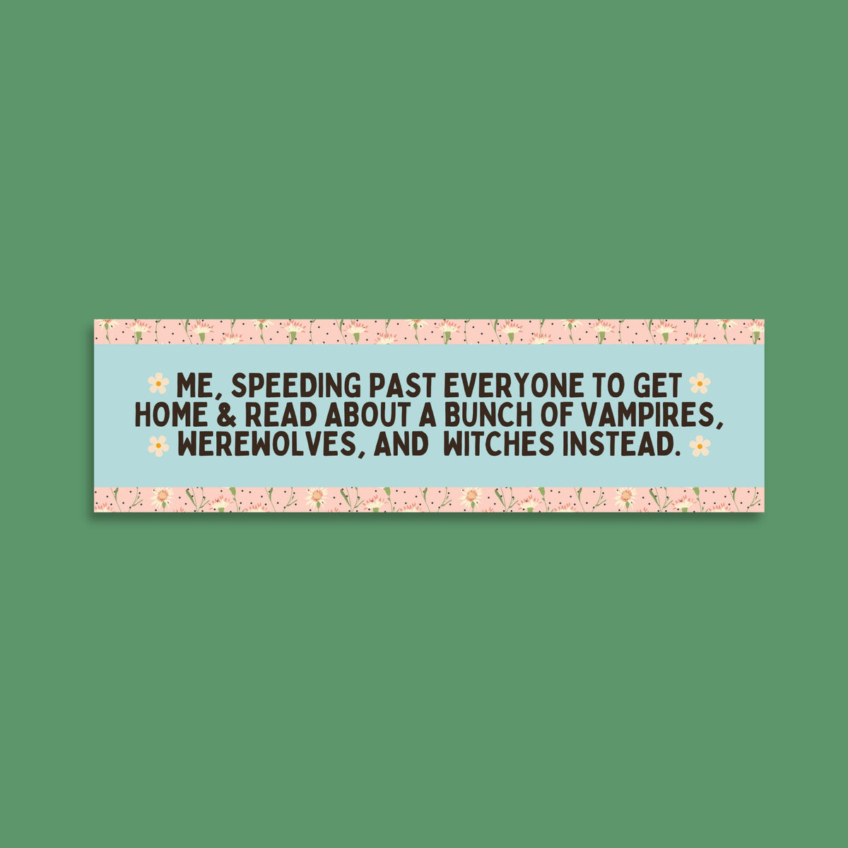 Paranormal Romance Book Bumper Sticker for Romance Reader or Mystery Reader Spooky Bookish Gift for Bookworm Floral Romance Trope Sticker Graphic Tee – Aesthetic Look · Perfect For Daily Wear
