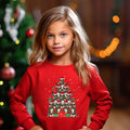 Kids Christmas Jumper Boxer Dog Kids Xmas Gift Childrens Xmas Sweater Kids Christmas Sweatshirt Childs Xmas Tree 2 Sweatshirt – Bold Style · Must-Have Style