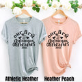 Our 1st Christmas As Mr and Mrs Matching Couples Shirt Married Christmas Shirt First Christmas Mr and Mrs Shirt Husband and Wife Xmas Tee Graphic Tee – Everyday Comfort · Great Gift For Fans