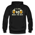 40th Birthday Hoodie 40th Birthday Gift Beer Hoodie Beer Lovers Gift 40th Beerday Birthday Sweatshirt Funny 40th Gift Party OH2138 Hoodie – Feel-Good Design · Must-Have Style