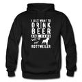 Rottweiler Hoodie Rottweiler Gift Beer Lover Gift Dog Lover Hoodie Dog Lover Gift Rottweiler Beer Drinking Hoodie Beer Dog OH1453 Hoodie – Easygoing Wear · Trending Graphic Apparel