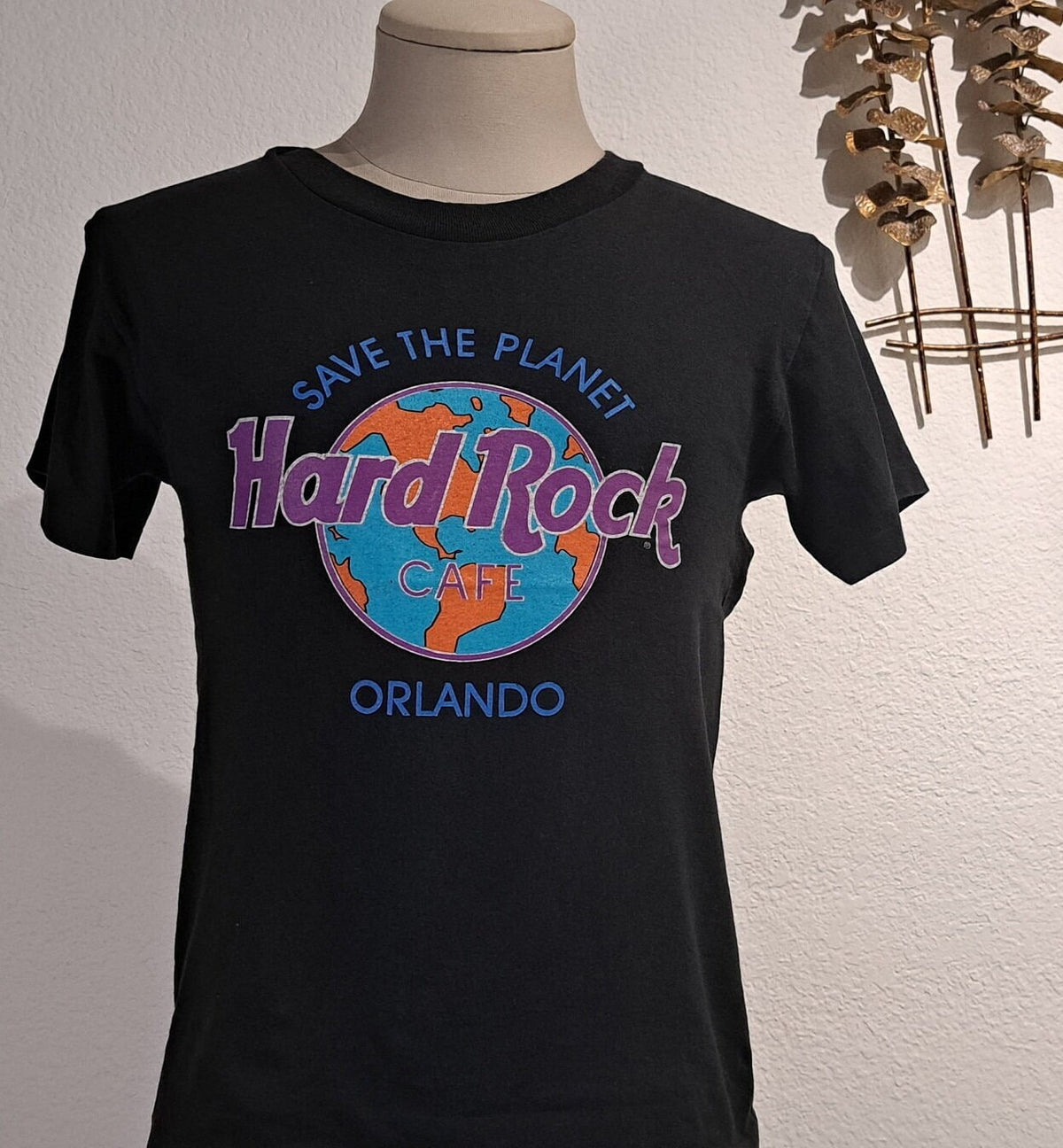 Vintage 9039s Save The planet Hard Rock Cafe Orlando black Tshirt size S Graphic Tee – Warm & Stylish · Top Pick For Any Outfit