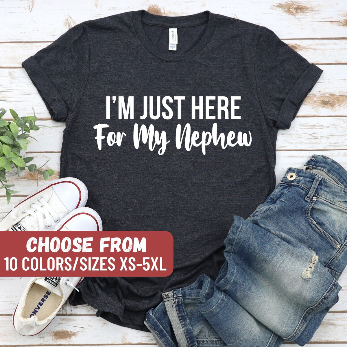 Aunt Gift Auntie Tshirt Gift For Aunt T Shirt Aunt Birthday Gift Funny Aunt Shirt Aunt Graphic Tee I39m Just Here For My Nephew TShirt Graphic Tee – Premium Graphic · Trending Graphic Apparel