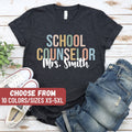Personalized School Staff Shirt Custom School Counselor Shirt Back To School Teacher Shirt First Day Of School School Counselor TShirt Graphic Tee – Aesthetic Look · Perfect For Daily Wear