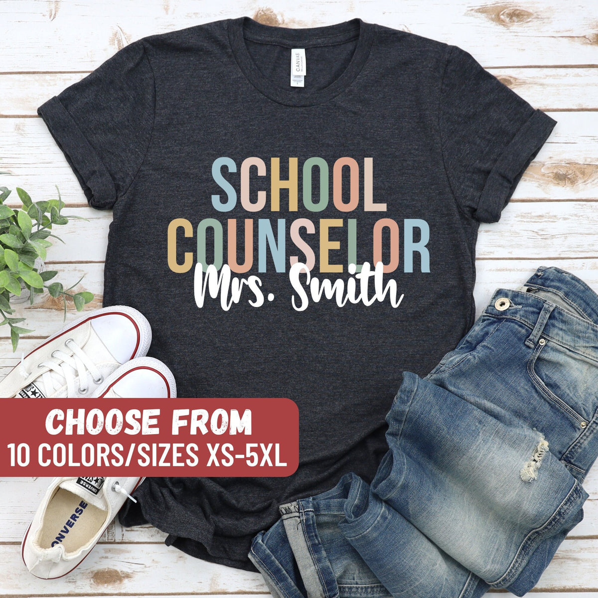 Personalized School Staff Shirt Custom School Counselor Shirt Back To School Teacher Shirt First Day Of School School Counselor TShirt Graphic Tee – Aesthetic Look · Perfect For Daily Wear