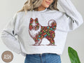 Rough Collie Christmas Sweatshirt Collie Christmas Lights Sweatshirt Rough Collie Gift Collie Dog Lovers Collie mom Xmas Custom Collie Sweatshirt – Easygoing Wear · Must-Have Style