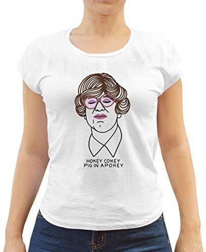Cult Relevant The League of Gentlemen Pauline Hokey Cokey Pig in A Pokey Women39s Fit T Shirt Ladies Graphic Tee – Feel-Good Design · Top Pick For Any Outfit