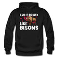 Bison Hoodie Bison Gift Bison Lover Animal Lover Hoodie Wildlife Gift Wildlife Hoodie Nature Hoodie Nature Lover Gift Animal Hoodie Hoodie – Soft Feel · Perfect For Daily Wear