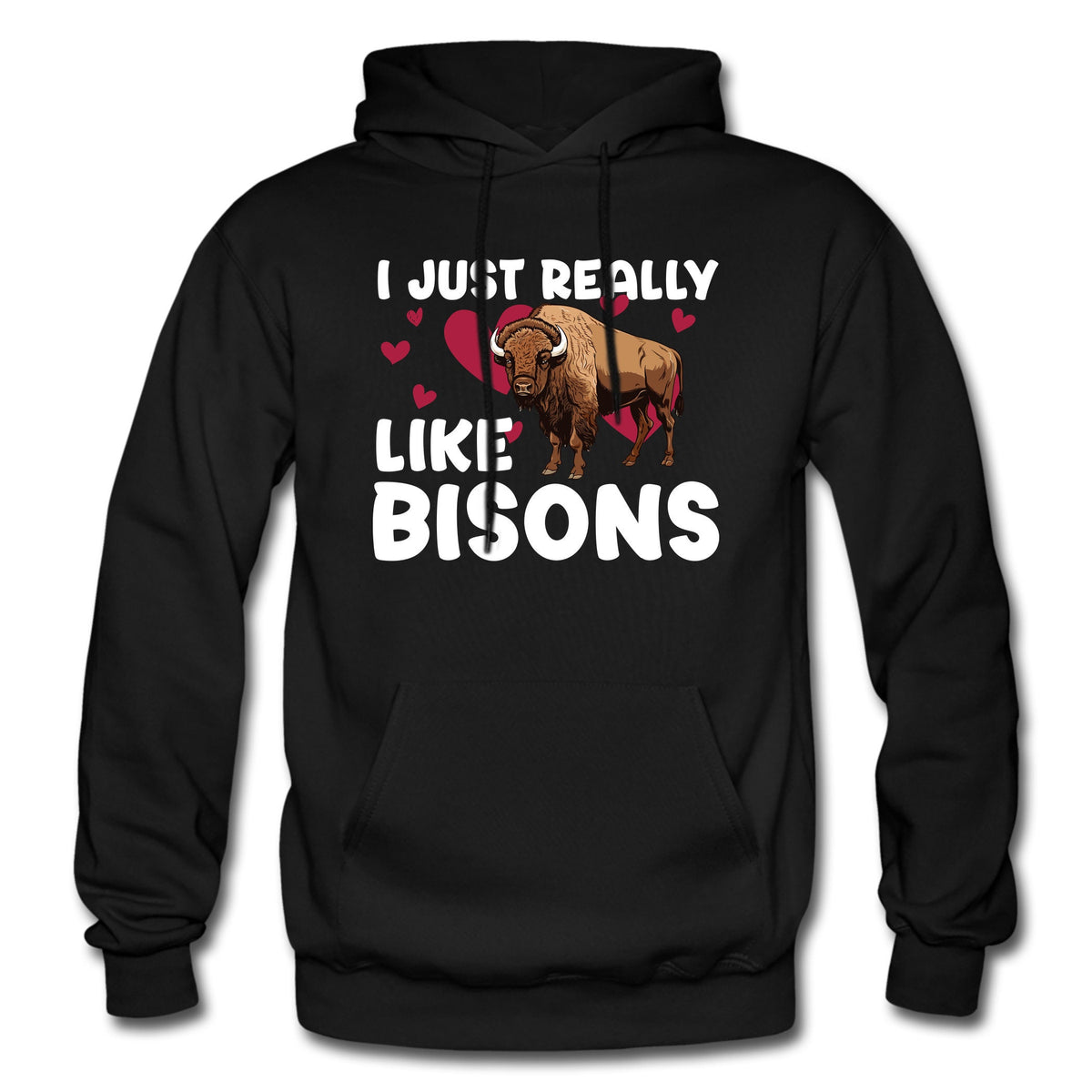 Bison Hoodie Bison Gift Bison Lover Animal Lover Hoodie Wildlife Gift Wildlife Hoodie Nature Hoodie Nature Lover Gift Animal Hoodie Hoodie – Soft Feel · Perfect For Daily Wear