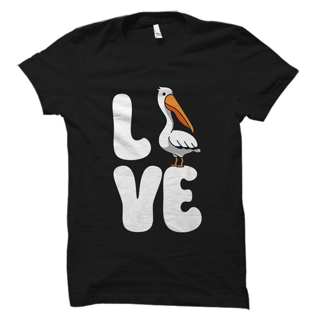 Pelican Shirt Pelican Gift Love Shirt Love Gift Bird Shirt Bird Gift Pelican Lover Romantic Shirt Pelican Love Shirt OS5333 Graphic Tee – Fan Favorite · Top Pick For Any Outfit