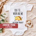 Taco Baby Clothes Taco Baby Bodysuit Baby Shower Gift Cute Baby Bodysuit Taco Gift Que So When Are We Getting Tacos Baby Bodysuit Graphic Tee – Soft Feel · Great Gift For Fans