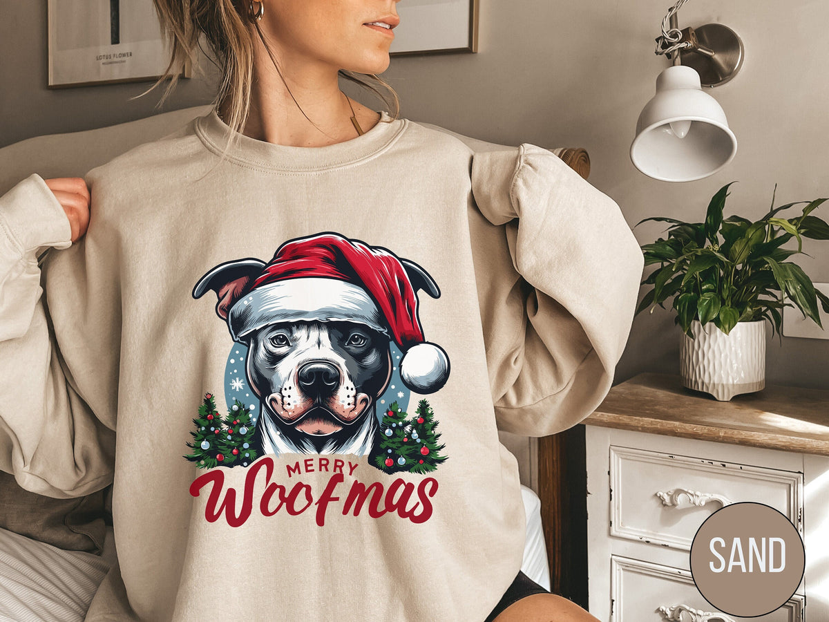 Pitbull Christmas Sweatshirt Funny Pitbull Xmas Sweatshirt Pitbull owner Gift Pitbull mom Pitbull funny sweatshirt Pittie Christmas gifts Sweatshirt – Warm & Stylish · Must-Have Style