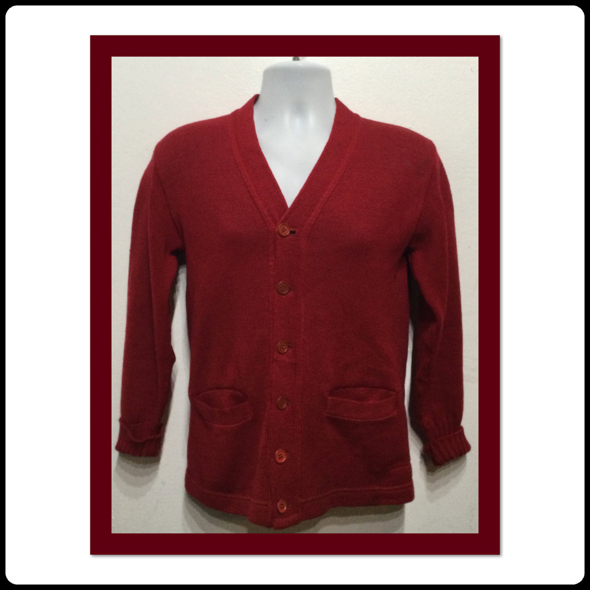 MV044 Vintage 1953 high school cougar cardigan sweater quotRarequot Graphic Tee – Warm & Stylish · Perfect For Daily Wear