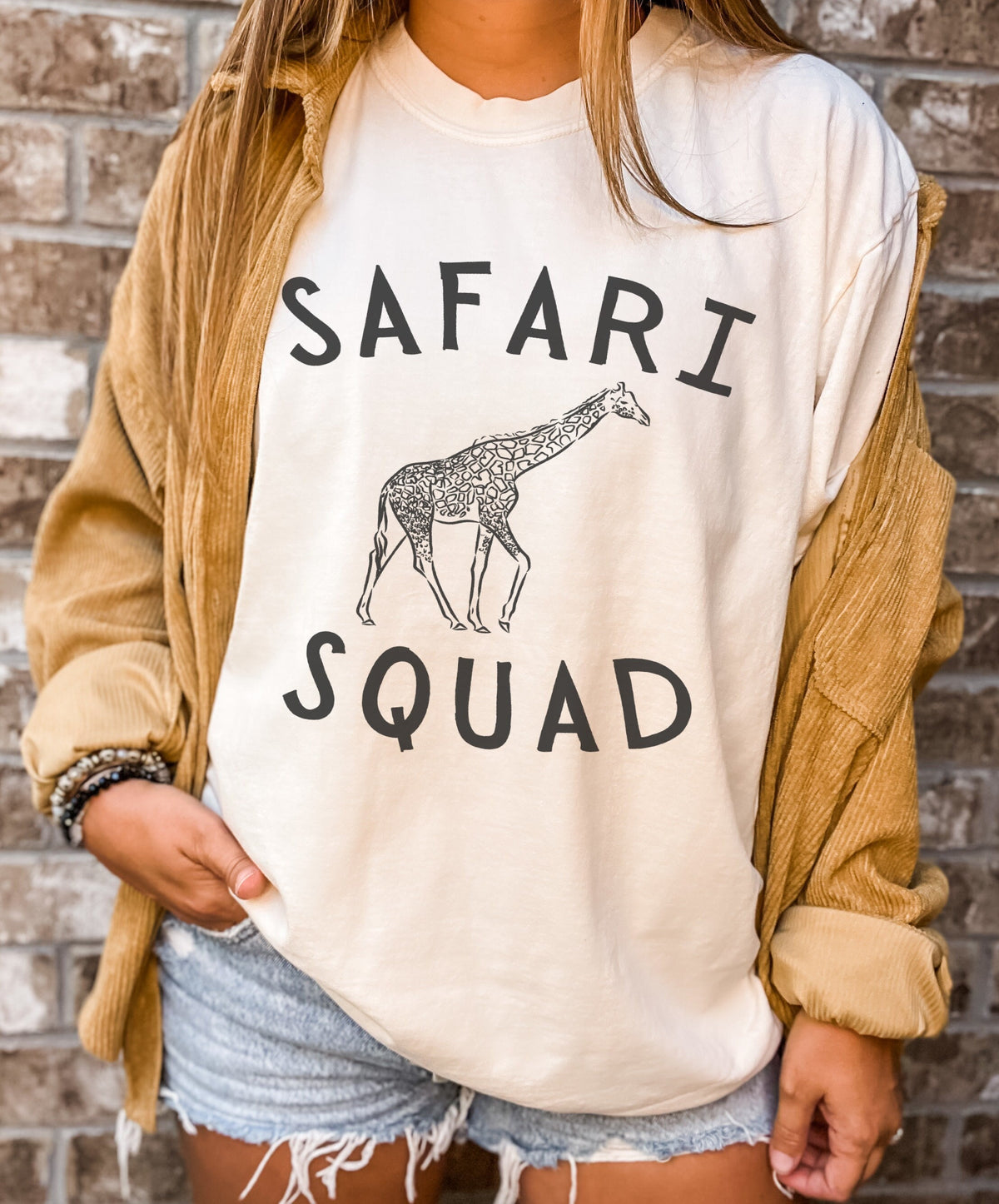 African Safari Squad Tee Shirt Giraffe Lover Tshirt Zoo Shirt Graphic Tee – Cozy Vibes · Must-Have Style