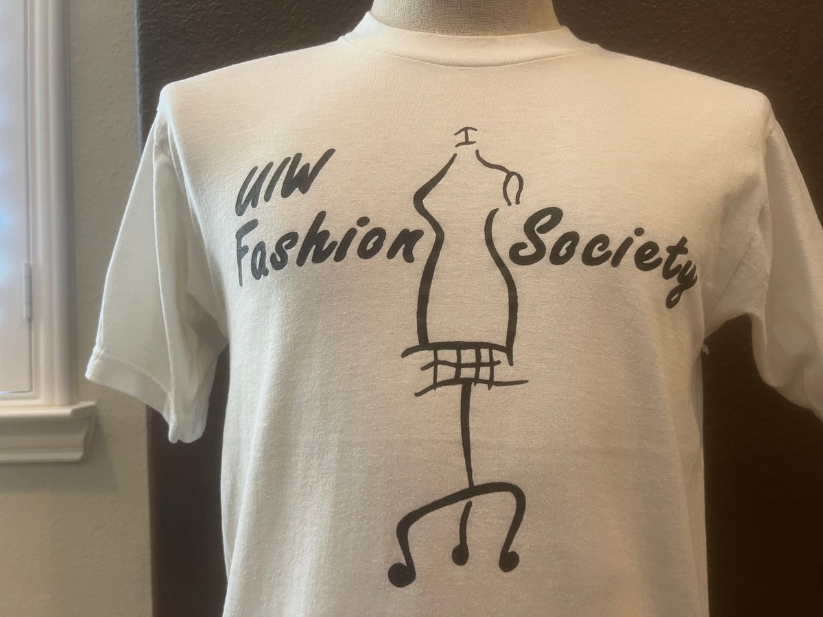 Vintage 9039s UIW Fashion Society White T Shirt Size M Graphic Tee – Soft Feel · Trending Graphic Apparel