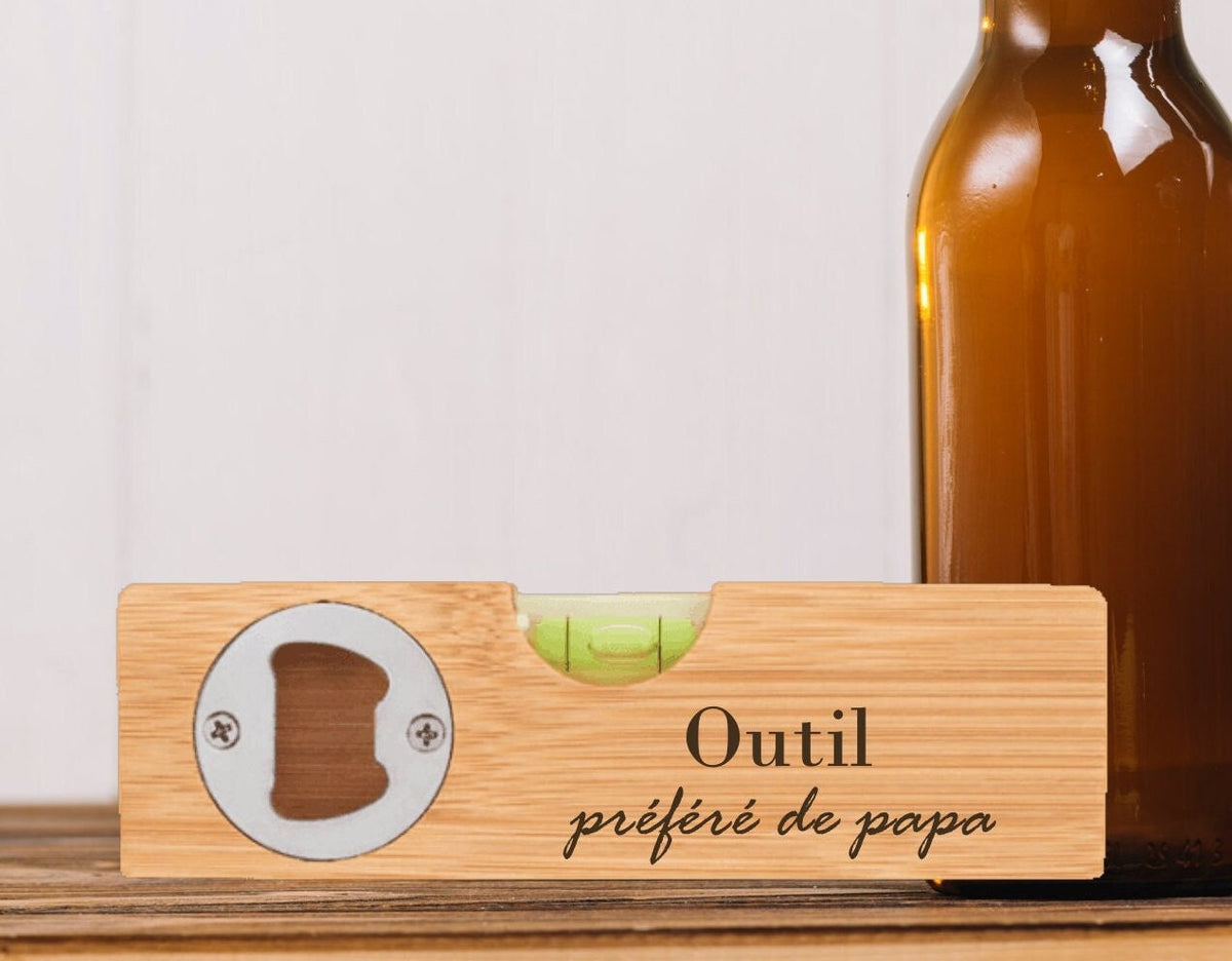 Dcapsuleur avec niveau Bulle en Bambou Cadeau personnalis papa papi parrain tonton Ide fte des pres fte des grands pres EVG Graphic Tee – Warm & Stylish · Must-Have Style