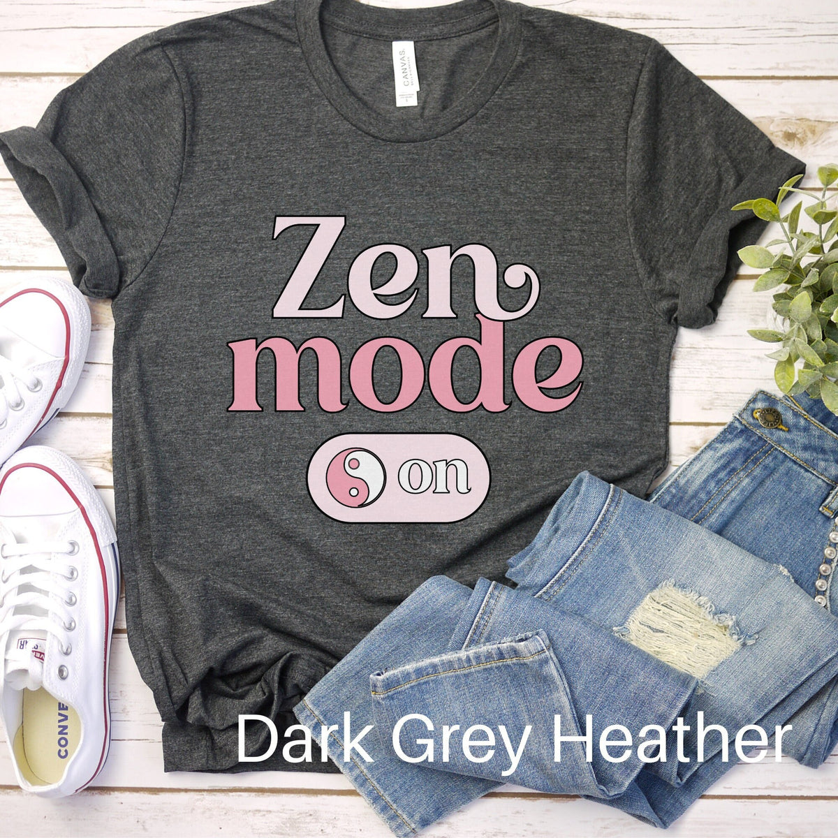 Zen Mode On Shirt Breathe Shirt Yoga Shirt Yoga Gift Meditation Shirt Yoga Tshirt Pilates Tee Yoga Instructor Gift Spiritual Shirt Graphic Tee – Easygoing Wear · High-Quality Print