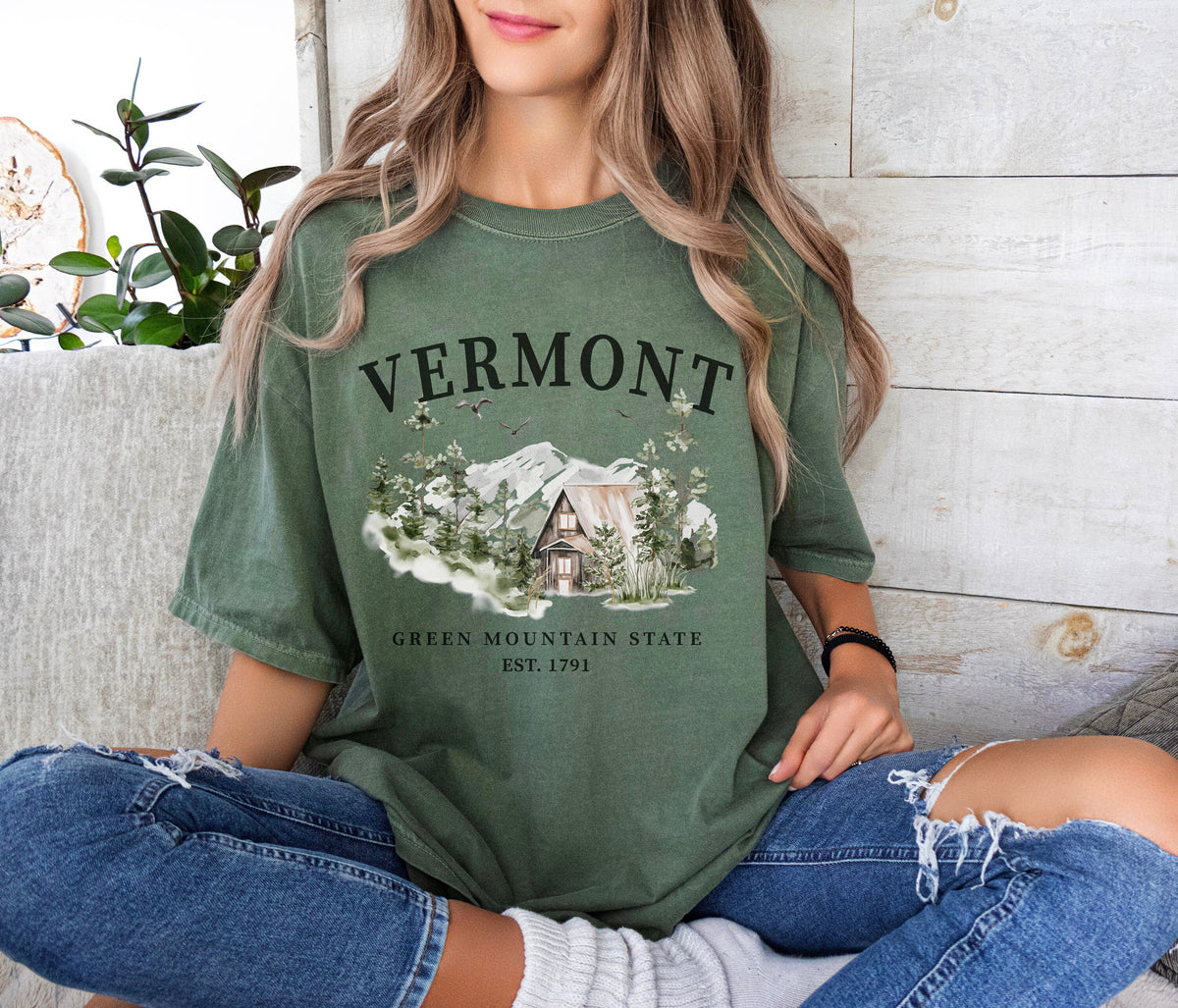 Unisex Vermont Green Mountain State Tee Shirt Tshirt Gift Graphic Tee – Fan Favorite · High-Quality Print