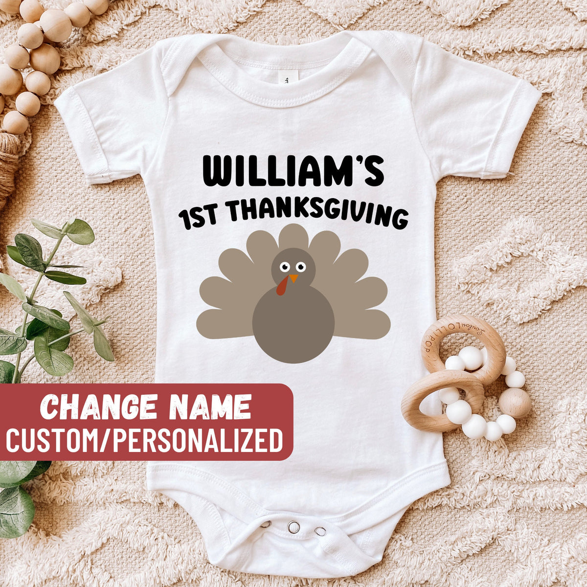 Personalized 1st Thanksgiving Outfit Custom Baby Bodysuit Outfit Newborn Thanksgiving Bodysuit Baby Gift 1st Thanksgiving Baby Bodysuit Graphic Tee – Bold Style · Perfect For Daily Wear