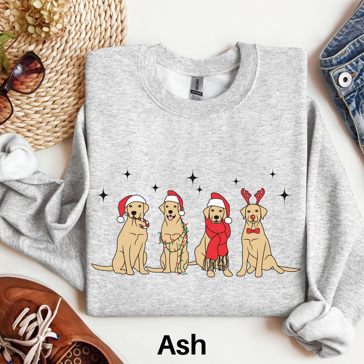 Golden Retriever Sweatshirt Goldie Christmas Sweater Golden Retriever Christmas Shirt Dog Lover Gift Goldie Mom Shirt Retriever Gift Sweatshirt – Aesthetic Look · Must-Have Style