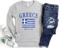 Greece Flag Long Sleeve Tee Shirt Graphic Tee – Aesthetic Look · Top Pick For Any Outfit