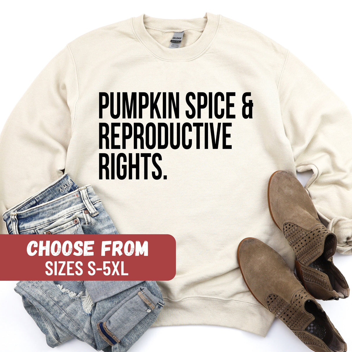 Feminist Sweater Feminist Sweatshirt Human Rights Shirt Activist Sweater Feminist Gift Pumpkin Spice And Reproductive Rights Sweatshirt Sweatshirt – Bold Style · Must-Have Style