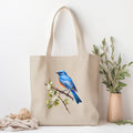 Bluebird Shopping Tote Bird Lover Gift Blue Bird Tote Bag Eastern Bluebird Tote Bird Library Bag Bird Watching Gift Birdwatcher Tote Tote Bag – Fan Favorite · Trending Graphic Apparel