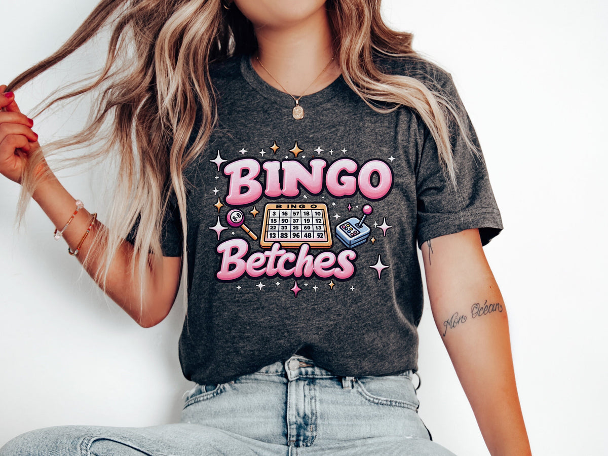 Bingo Squad Shirt Bingo Game TShirt Bingo Lover Funny Bingo Player T Shirt Bingo Vintage Shirt Gift for Bingo Game Lovers Love Bingo Graphic Tee – Cozy Vibes · Great Gift For Fans