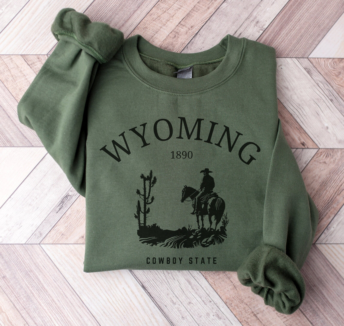 Unisex Wyoming Cowboy State Crewneck Sweatshirt Gift Sweatshirt – Warm & Stylish · Great Gift For Fans
