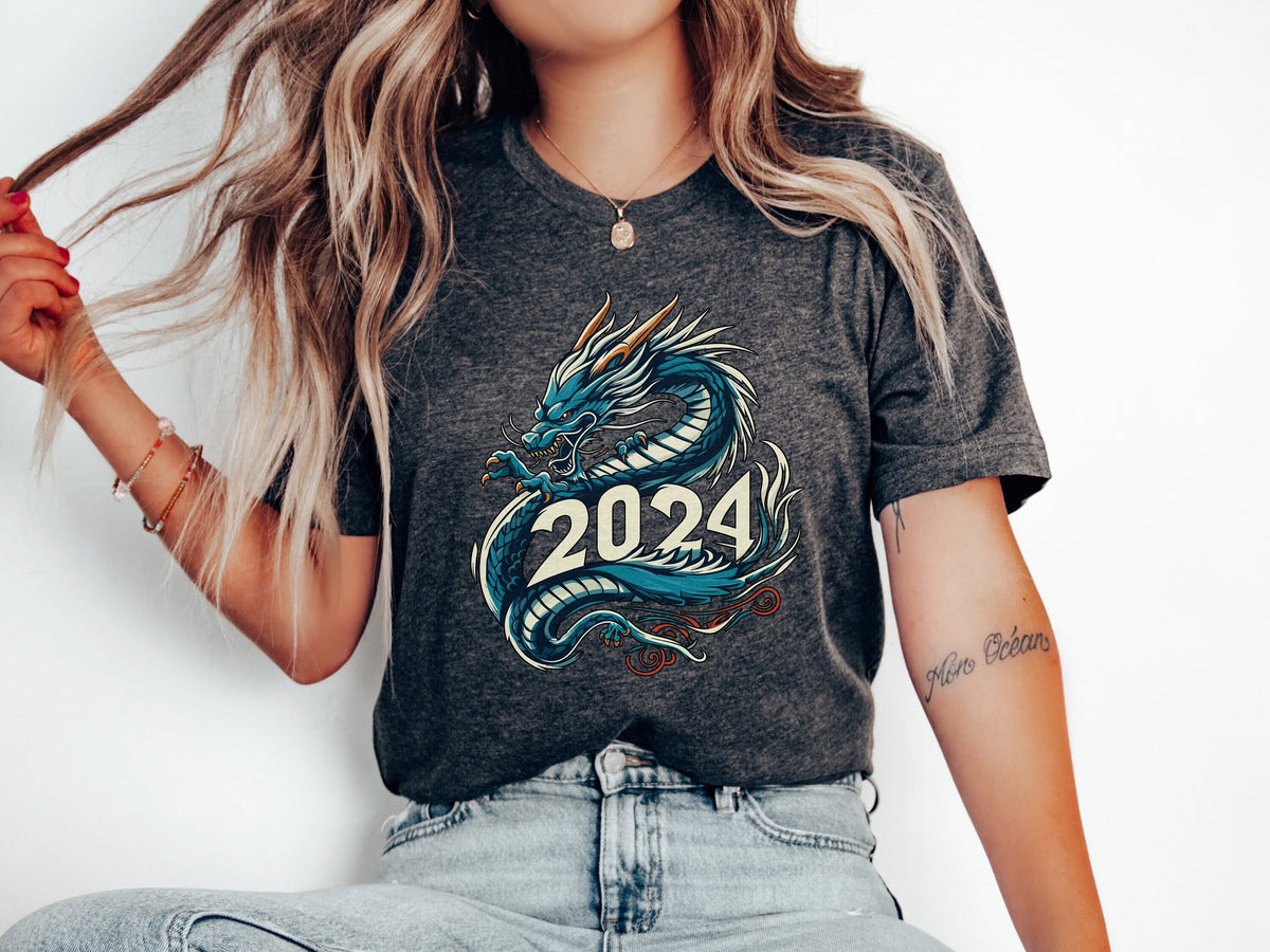 Chinese Dragon 2024 Shirt New Year Of The Dragon Chinese Chinese New Year Dragon Shirt 2024 Dragon Tee New Year T Shirt Dragon Year Gift Graphic Tee – Premium Graphic · Top Pick For Any Outfit