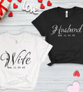 Wifey and Hubby Shirt Wedding Party Shirt Honeymoon tee Wedding Shirt Wife and Hubs Shirts Just Married Shirts Matching Couples tee Graphic Tee – Cozy Vibes · Trending Graphic Apparel