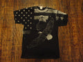 Vintage Eagle USA American Flag Mercer Wisconsin Black T Shirt All Over Print 9039s Graphic Tee – Everyday Comfort · High-Quality Print